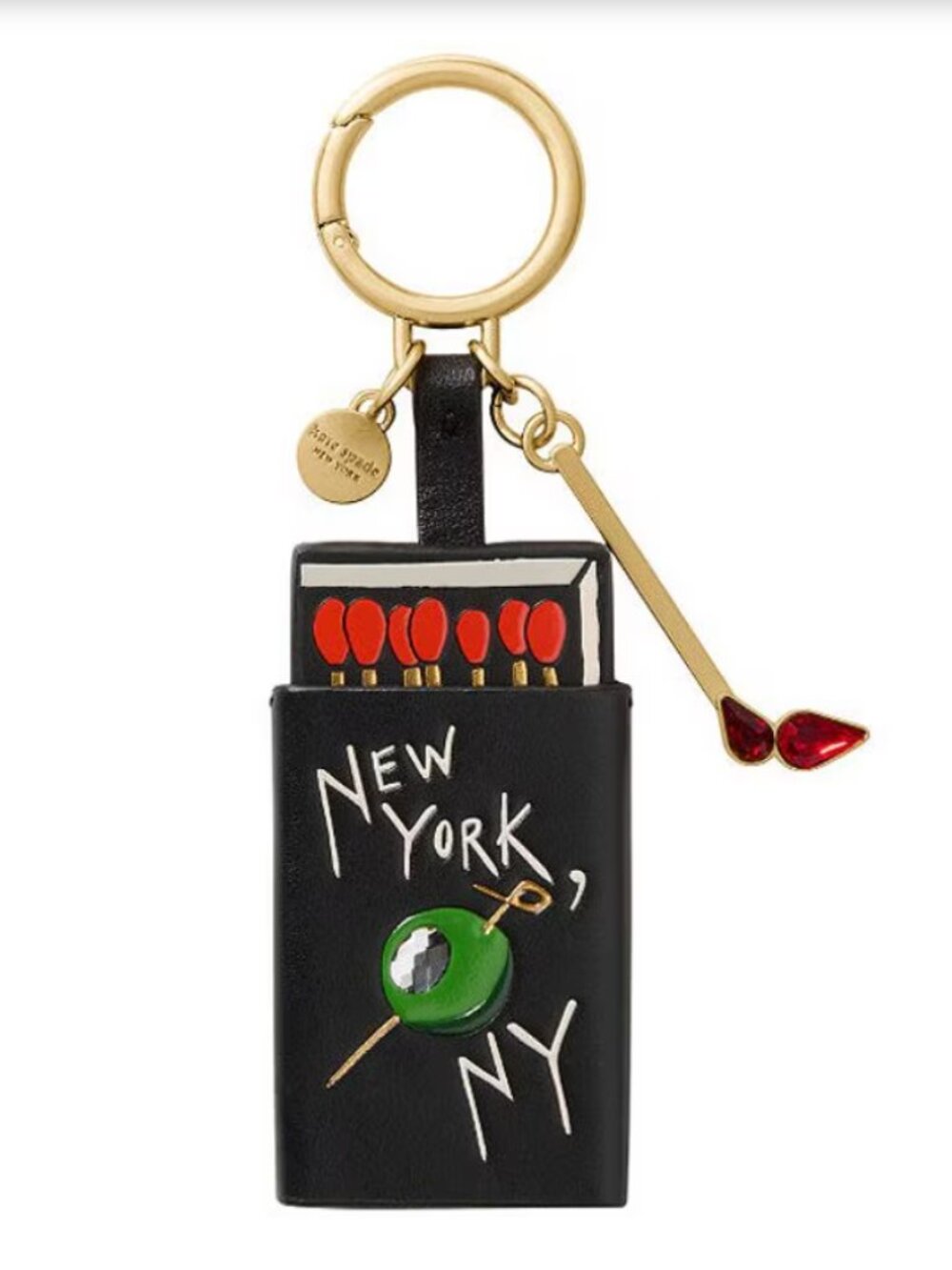 Kate Spade Perfect Match Matchbook Key Fob - NEW